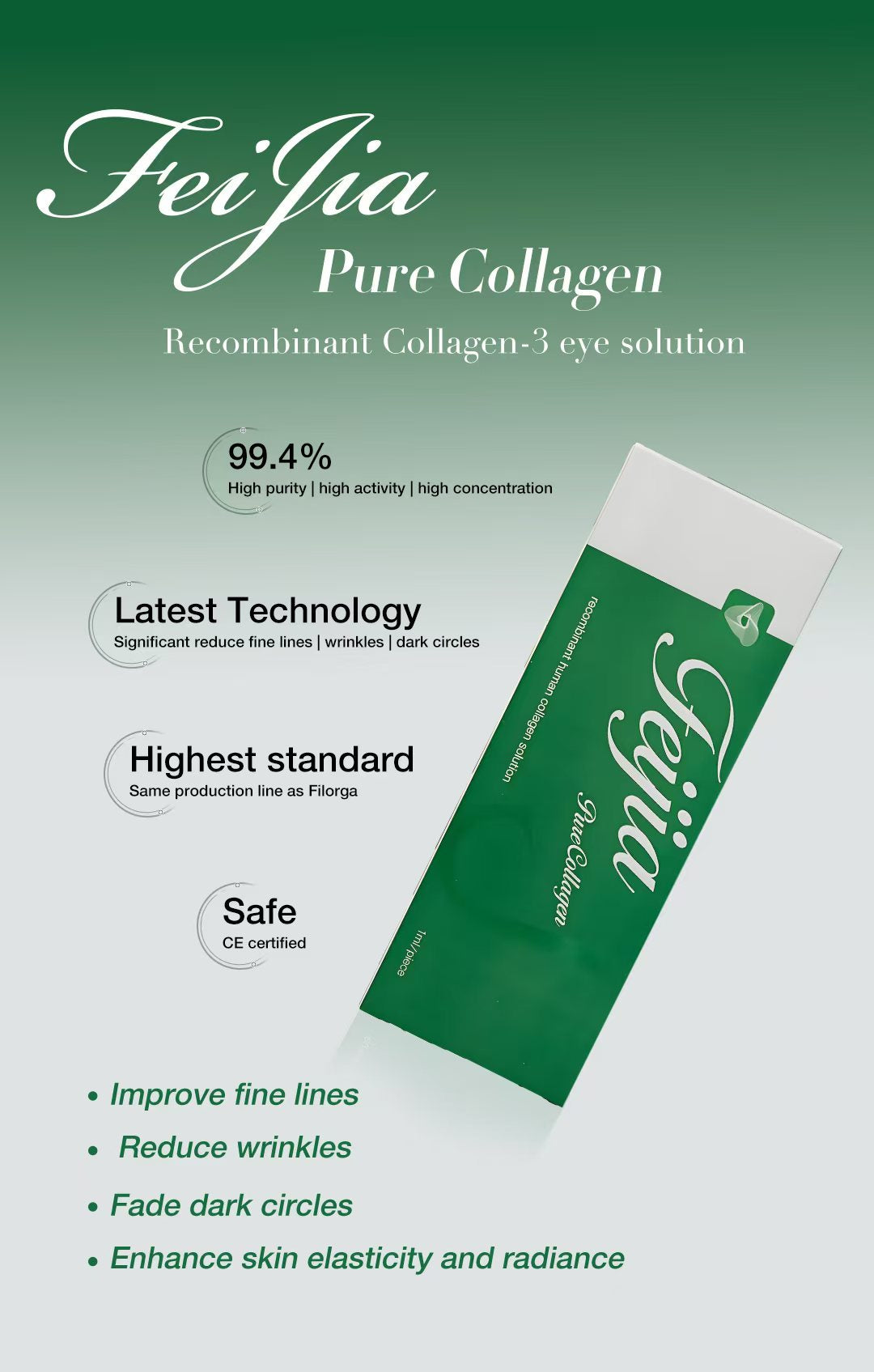 FeijiaPureCollagen anti-aging eye&neck RHC solution